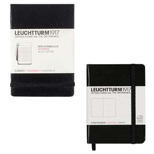 Reporter A6 Pocket Notepad with Hardcover (Black)