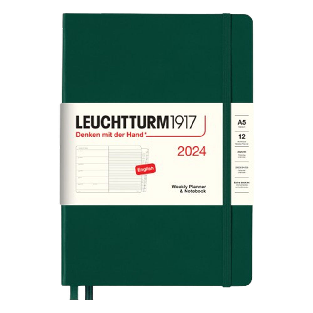 2024 A5 Week Planner & Notebook com livreto