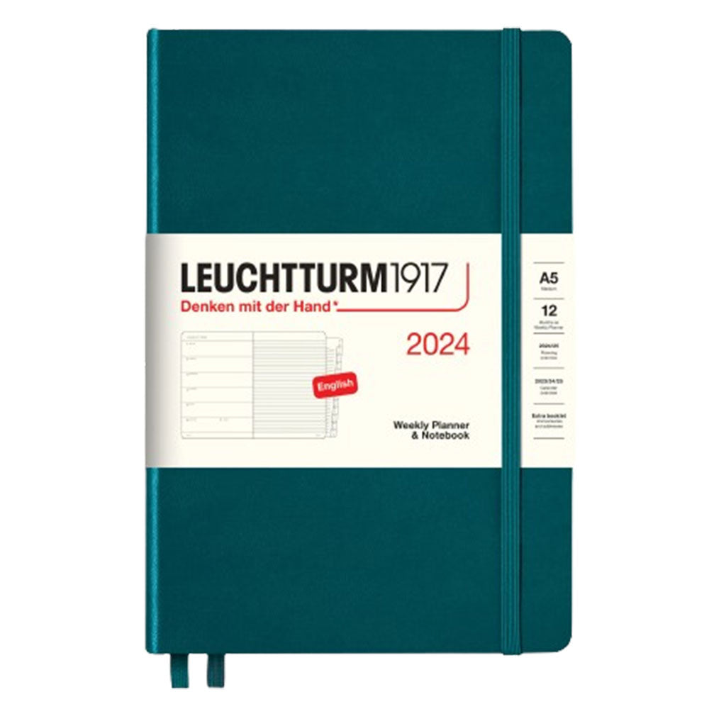 2024 A5 Week Planner & Notebook med hefte