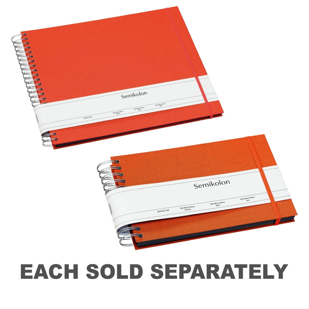 Spiral Mucho Photo Album with Black Pages (Orange)