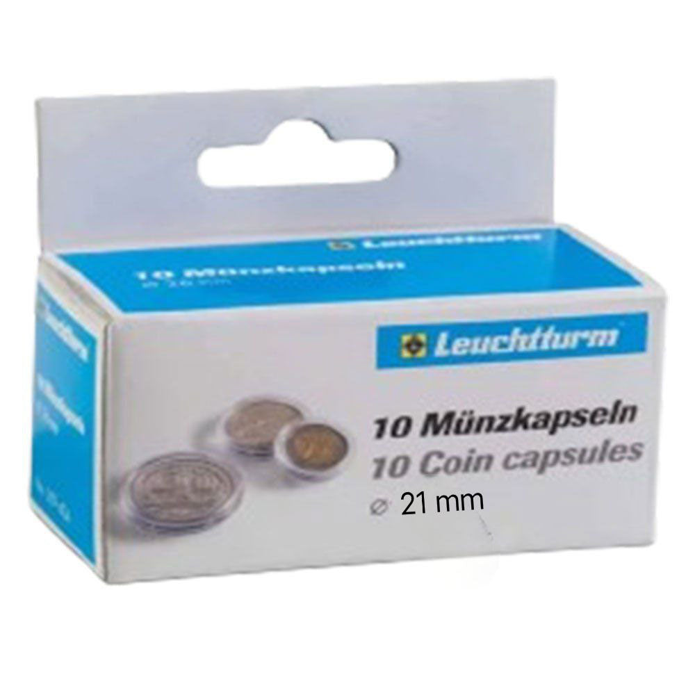 Leuchtturm Coin Capsules 10pk (fra størrelse 20-29)