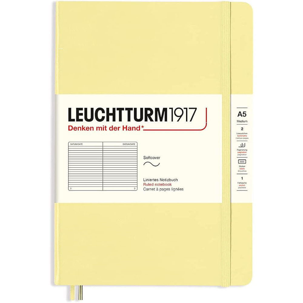 Leuchtturm softcover styrede notebook A5