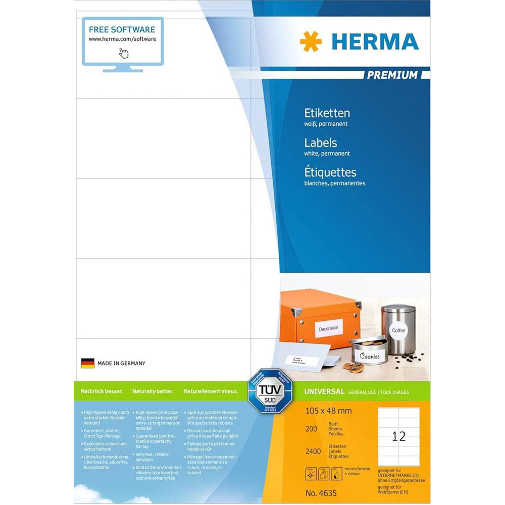 HERMA Premium -mærker A4 105mm 200 pc