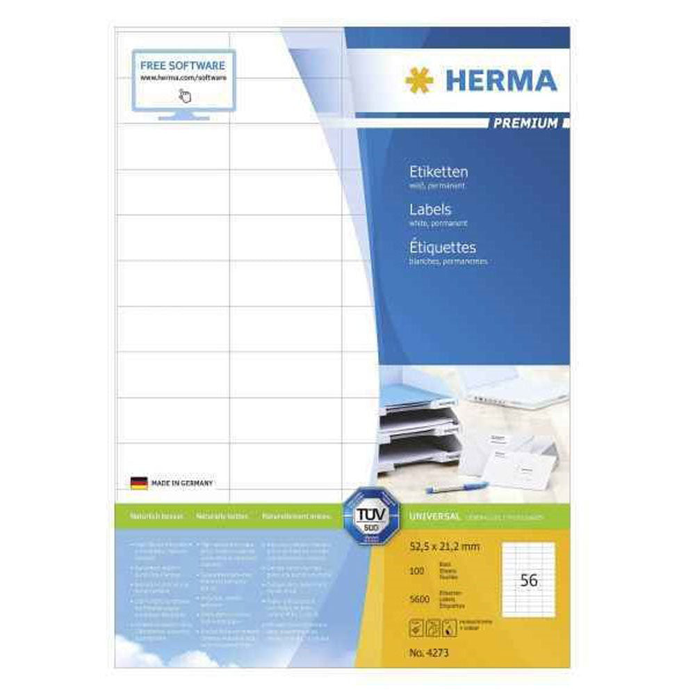 Herma Premium Labels A4 52,5mm 100 st