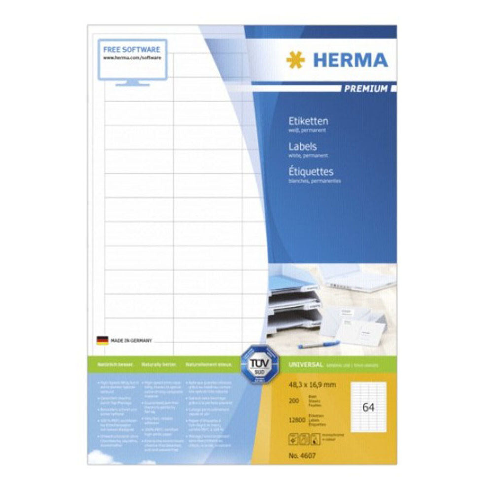 HERMA Premium -mærker A4 48.3mm 200 pc