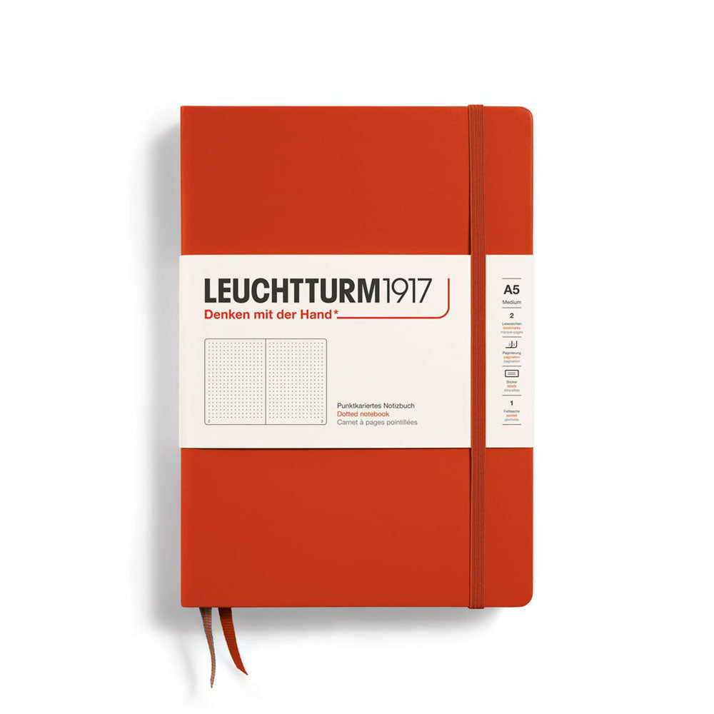 Leuchtturm Hardcover Dotted Notebook A5 (Red)