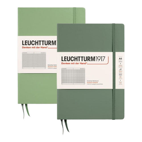 Leuchtturm Hardcover Squared Notebook A5 (Green)