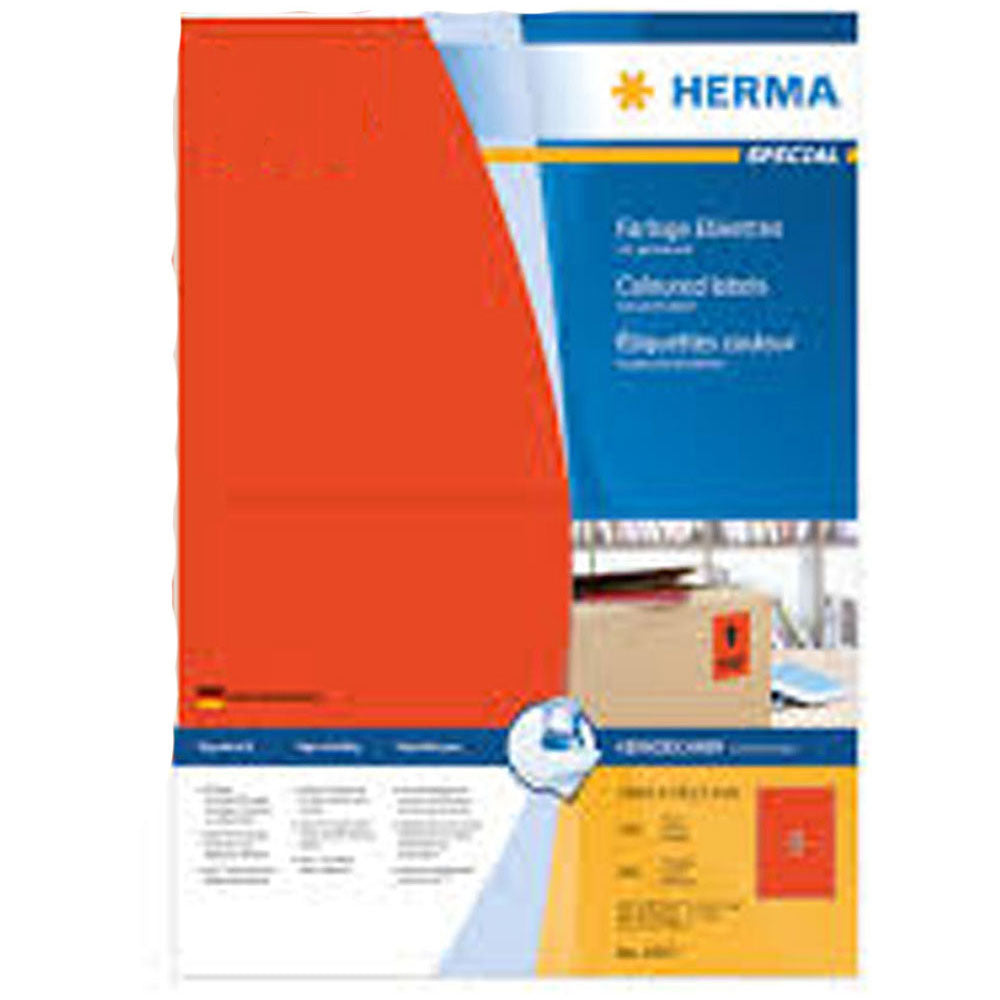 Herma farvede etiketter A4 100pc (199.6x143.5mm)