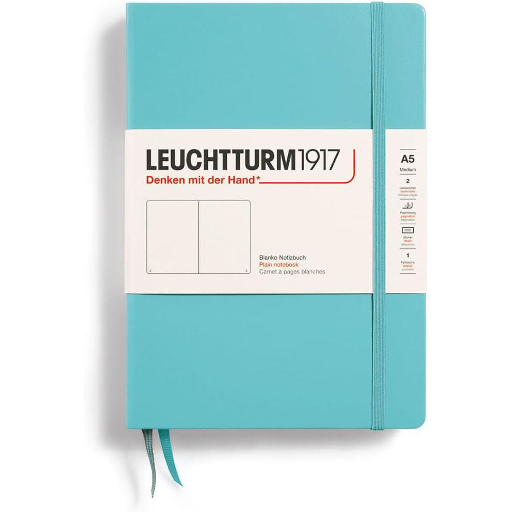 Leuchtturm Hardcover Plain Notebook A5 (Blue)