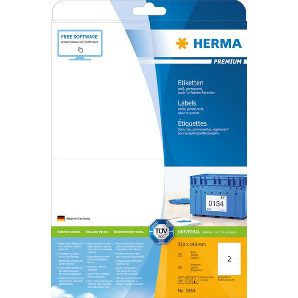 HERMA Premium -mærker A4 210mm 25pc