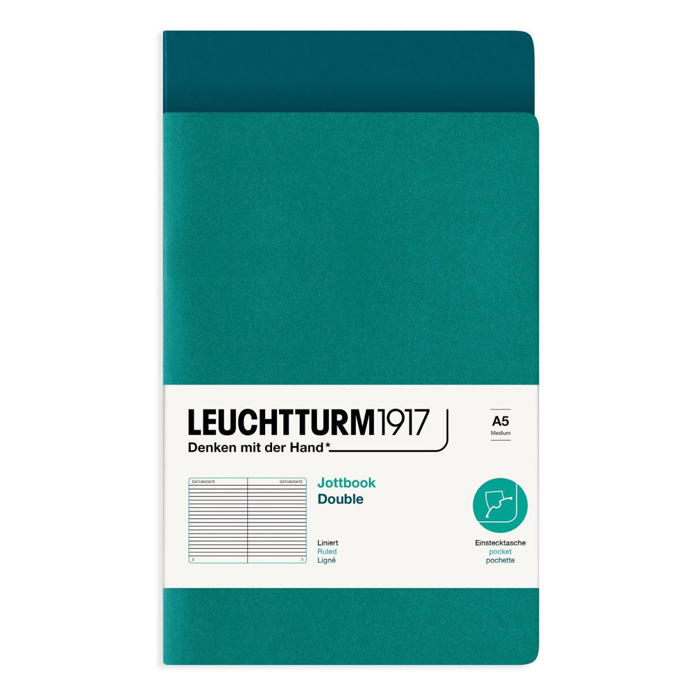 Leuchtturm Twin Pack Jottbook fodrad A5