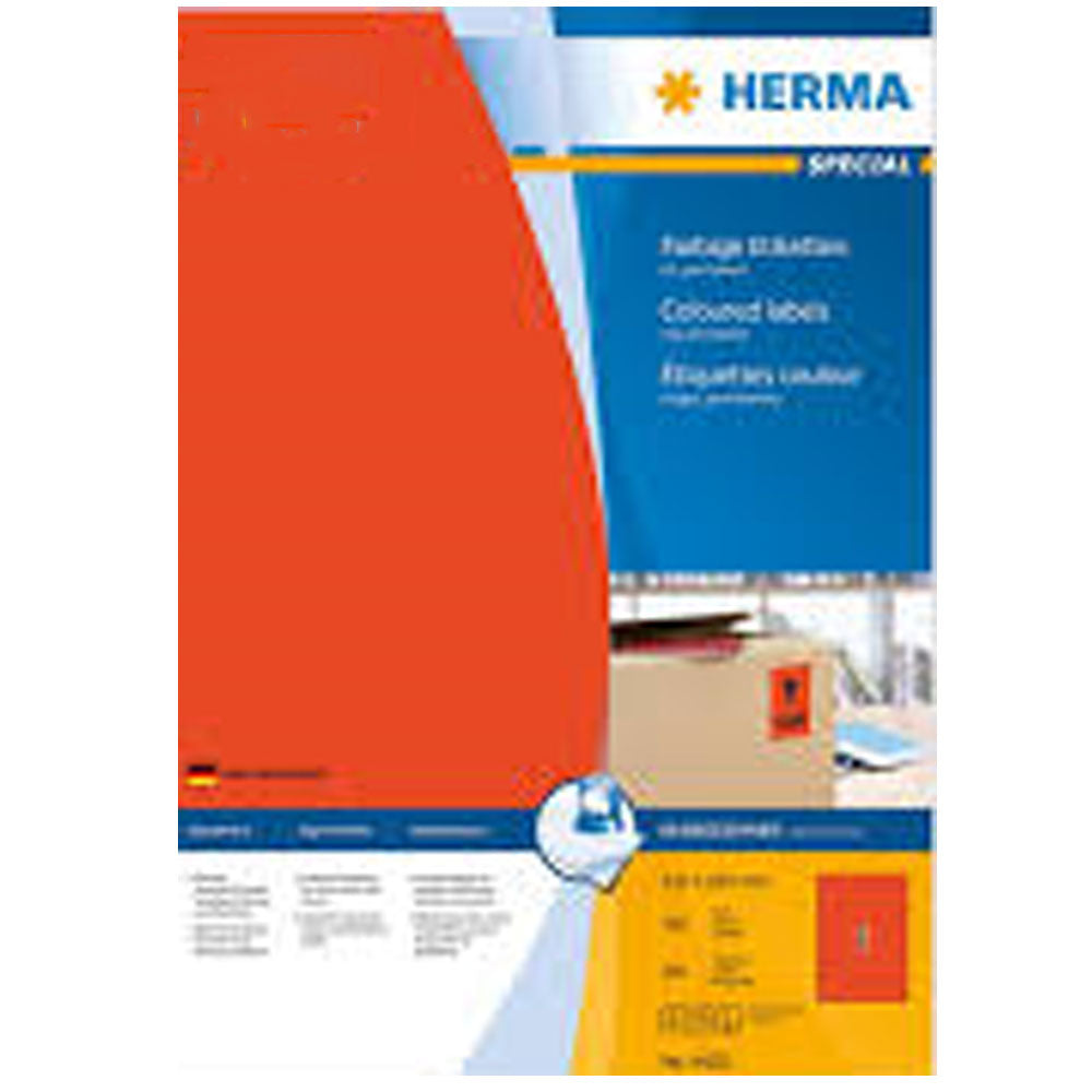 Herma Colored Etiketter A4 100 st (210x297mm)