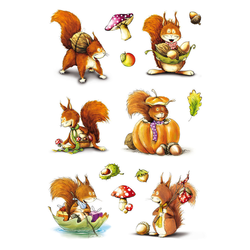 Herma Decor Brown Squirrel Sticker