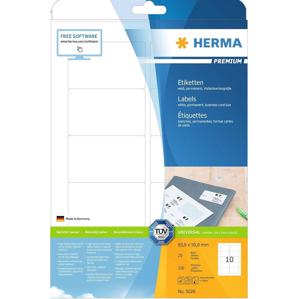 Herma Premium Labels A4 50.8mm 25pc