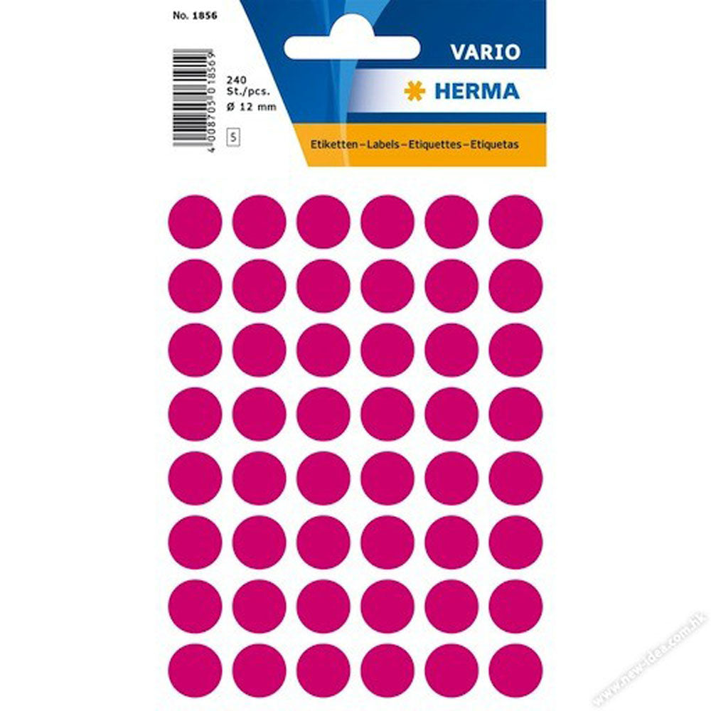 Herma Round Sticker Labels (Pink)