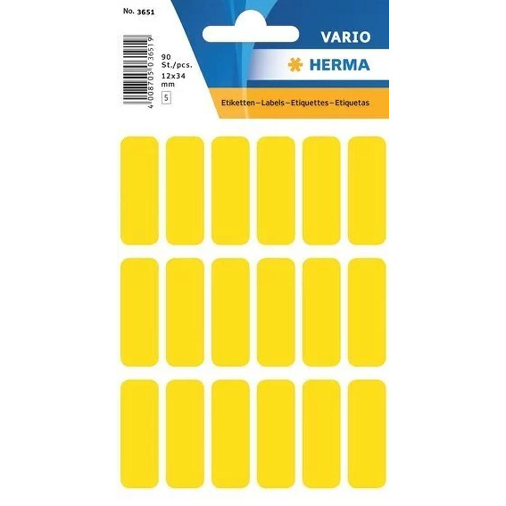 Herma Multi-Purpose Labels (Yellow)