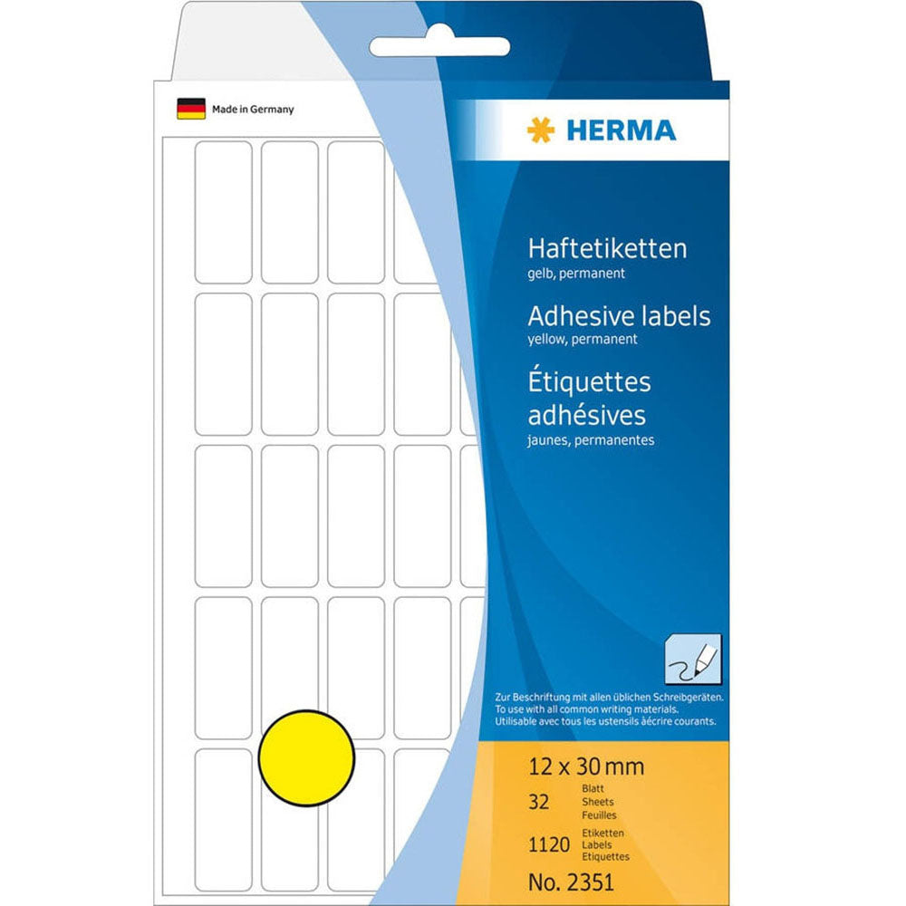 Herma Multi-Purpose Colored Etiketter (Yellow)