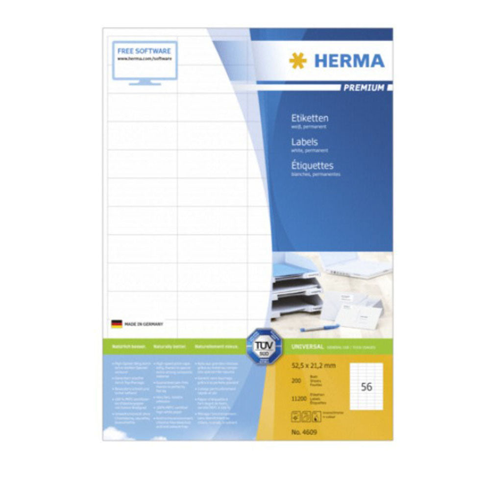 HERMA Premium -mærker A4 52.5mm 200 pc