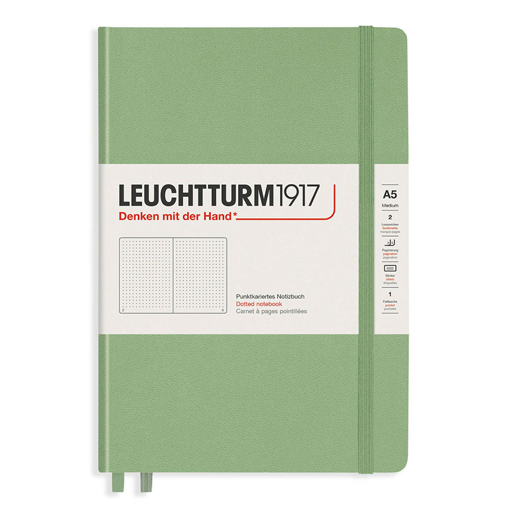 Leuchtturm Hardcover Dotted Notebook A5 (Green)