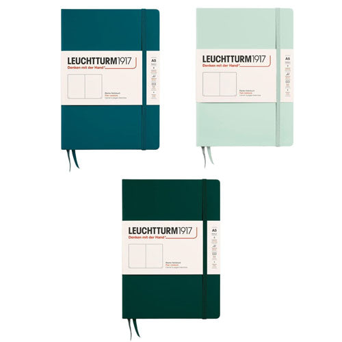 Leuchtturm Hardcover Plain Notebook A5 (Green)