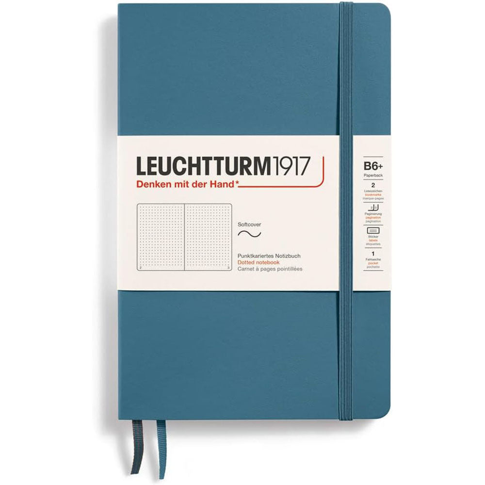 Leuchtturm SCペーパーバックはB6+ Notebook123Pgを点線を点検します