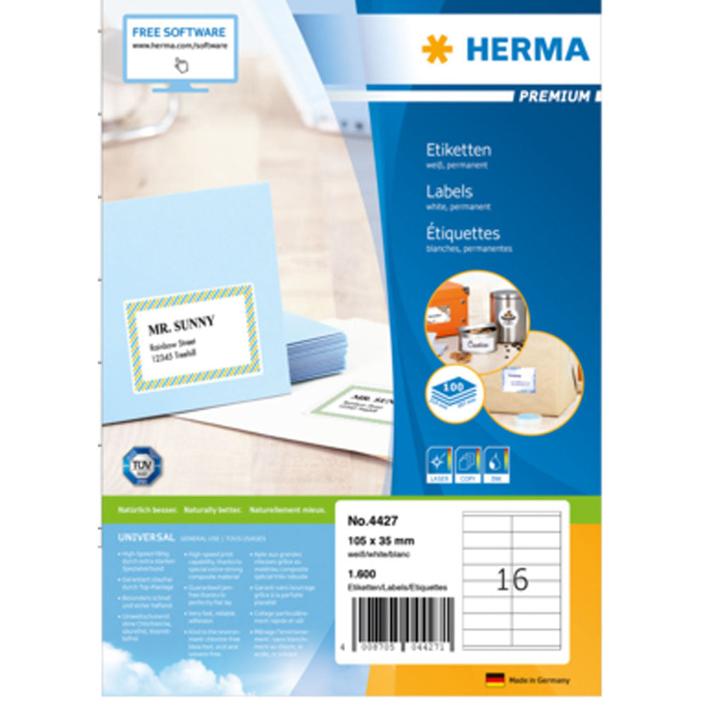 Herma Premium Etyels A4 105 mm 100pc