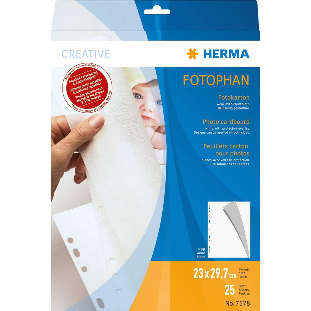 Herma Photo Cartboard White (232x297mm)