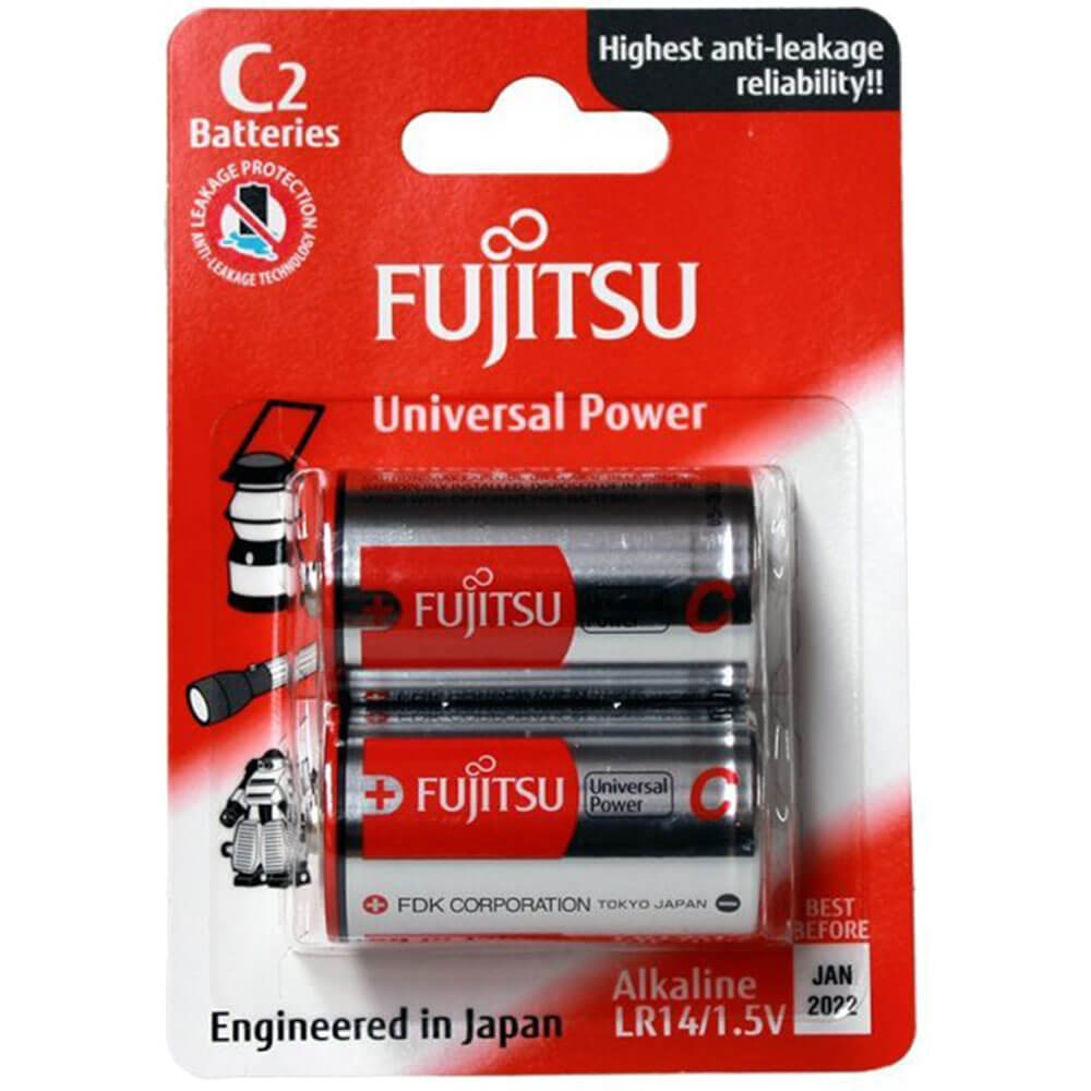 Fujitsu Alcaline Blister Universal Power (Pack of 2)