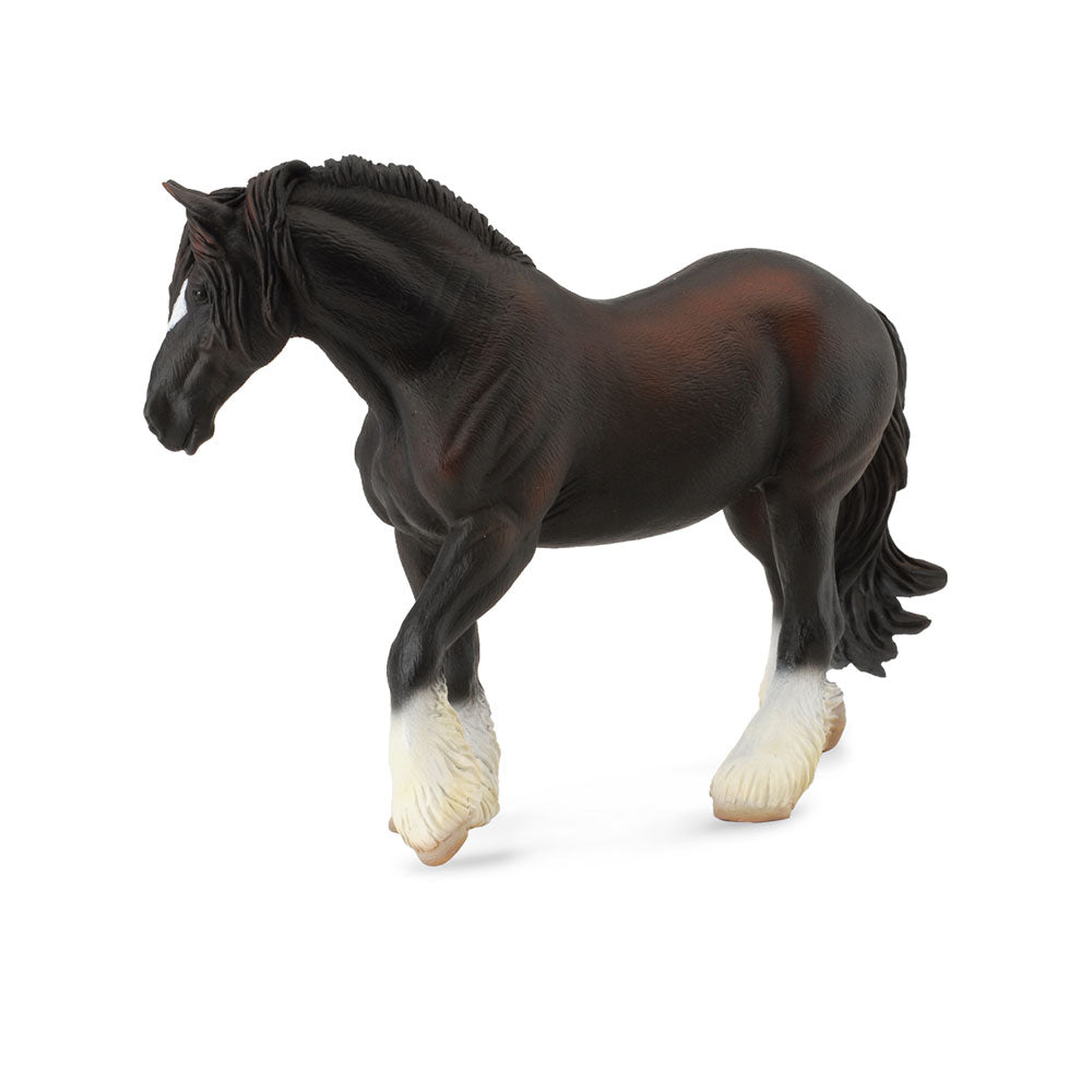 Figura de yegua de caballos de Collecta Shire (extra grande)