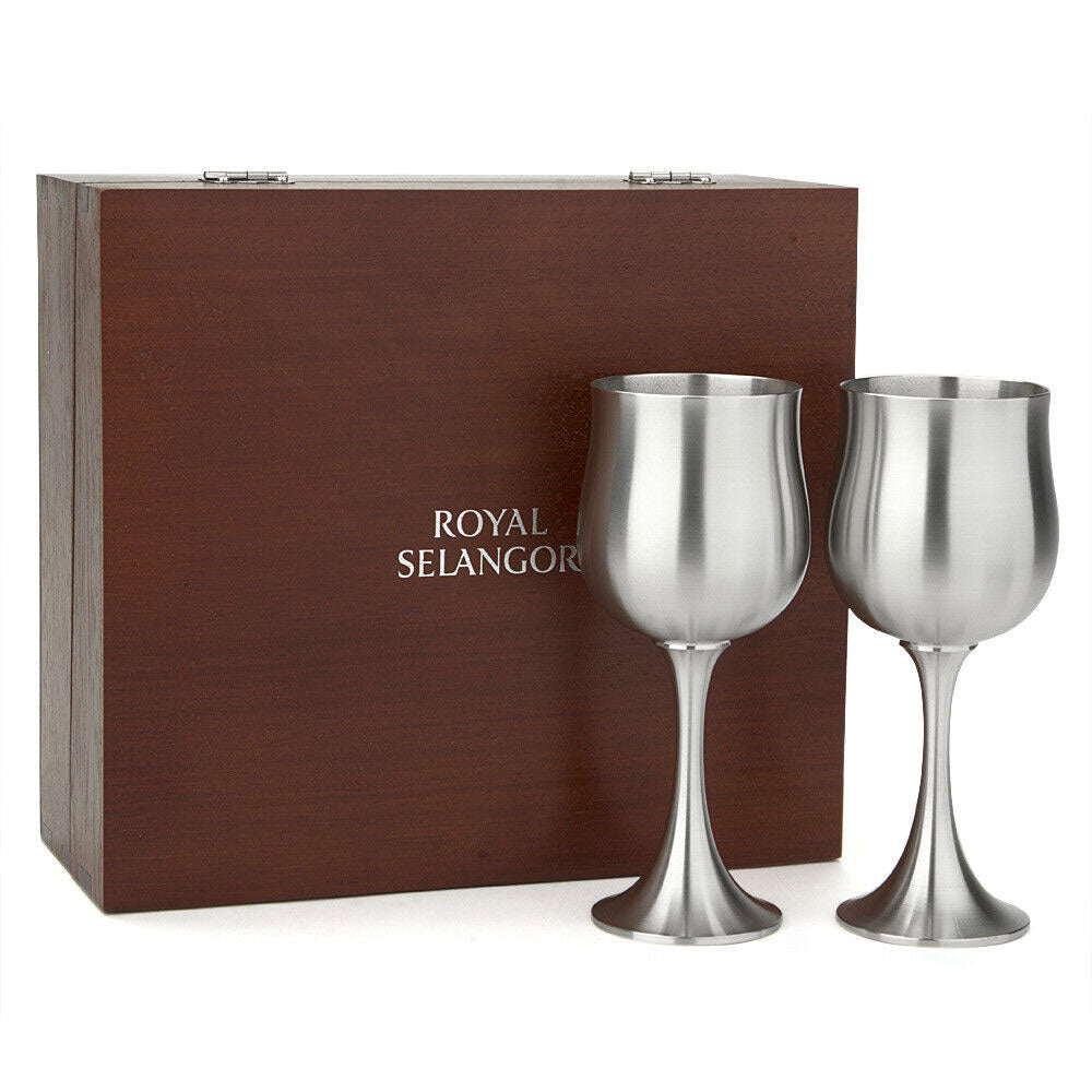 Royal Selangor Wine Goblet med gaveeske (sett med 2)