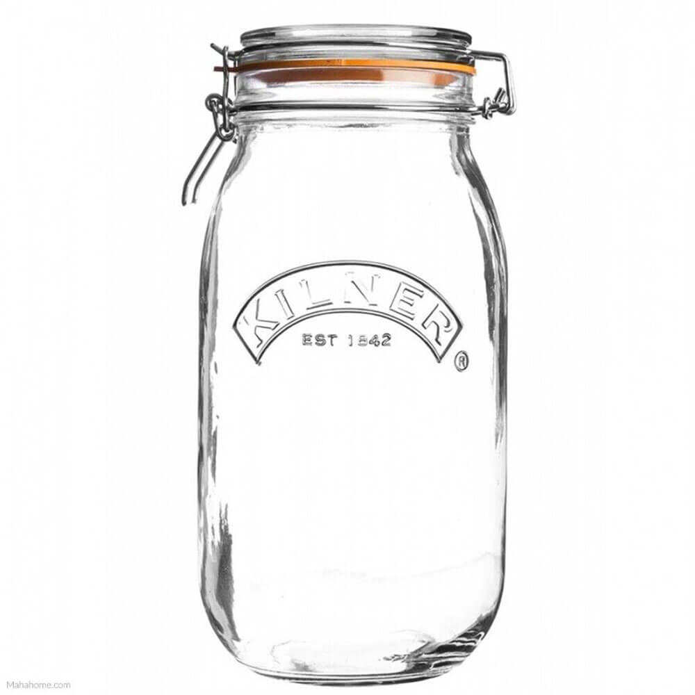 Kilner Clip Top Round Jar (klar)