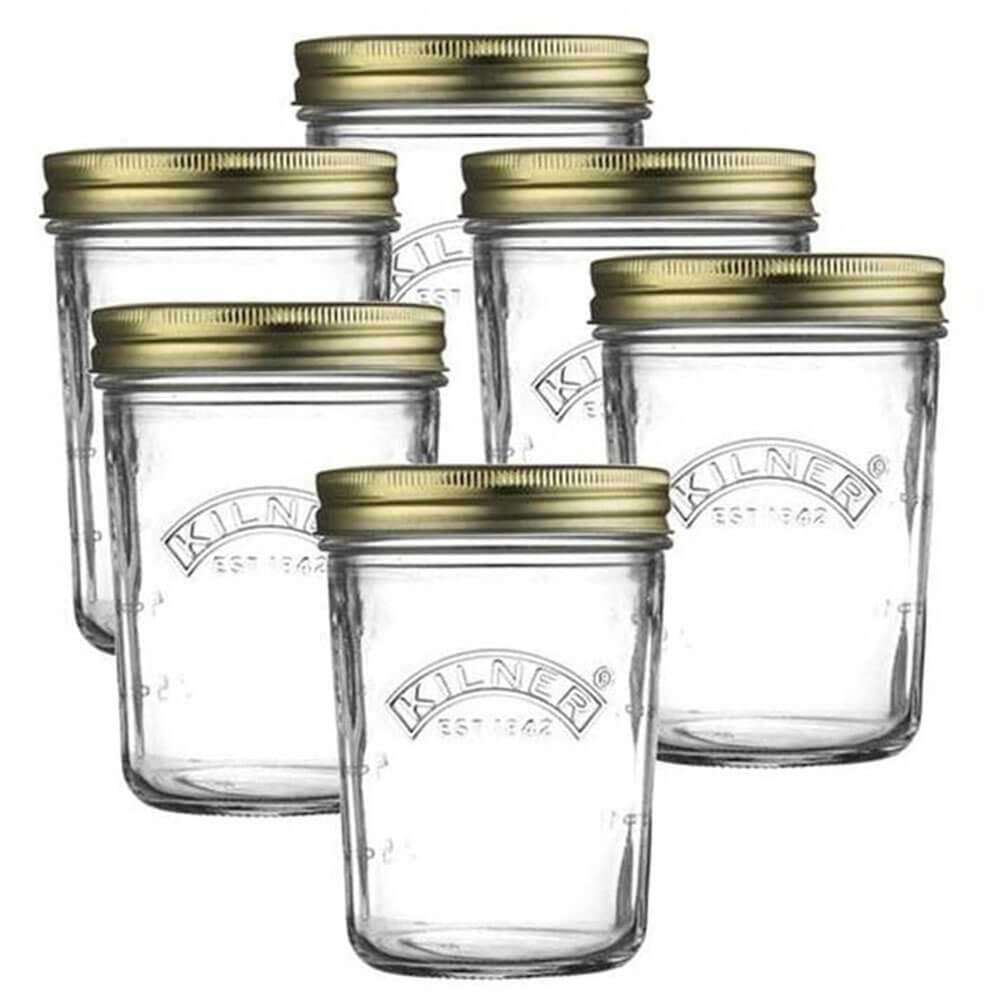 Kilner Wide Mouth Preserve Jar Set (6 st)