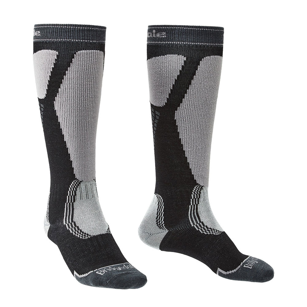 Ski Easy on Merino Performance Socks (zwart/lichtgrijs)