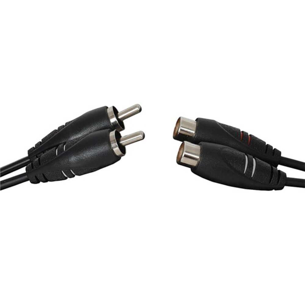 2 x RCA -pluggar till 2 x RCA -uttag ljudkabel