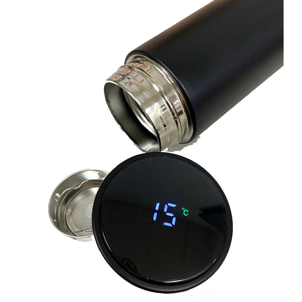 Metal Thermos with Temperature Display