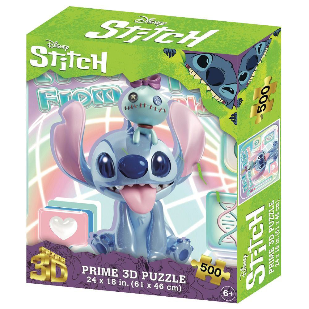 Prime 3D Disney Stitch 500-Piece 3D-puslespil