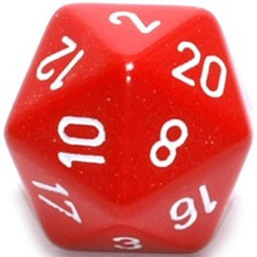 D20 terninger ugjennomsiktig (34 mm)