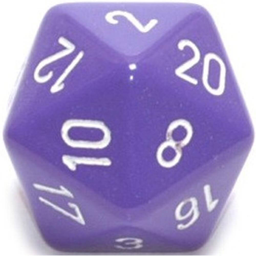 D20 Kości nieprzezroczyste (34 mm)