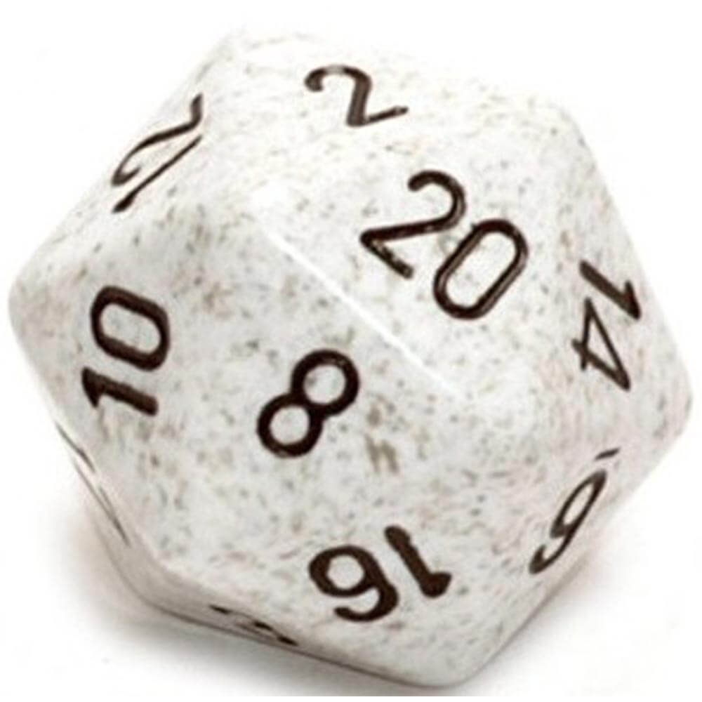 D20 terninger plettet (34 mm)