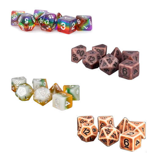 MDG Polyhedral Resin Dice Set