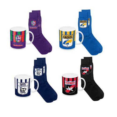 AFL Coffee Mug and Socks Heritage