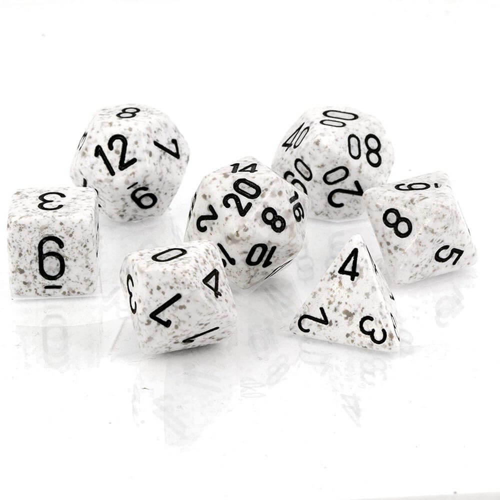 D7 Die Set Dice Dice moteled Poly (7 dados)