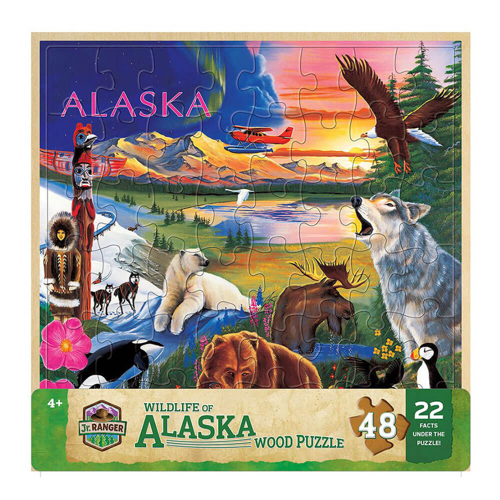 MP Wood Fun Facts Puzzle (48 pcs)