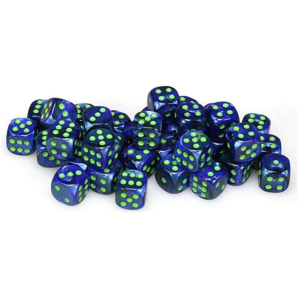 D6 Terninger skinnende 12 mm (36 terninger)