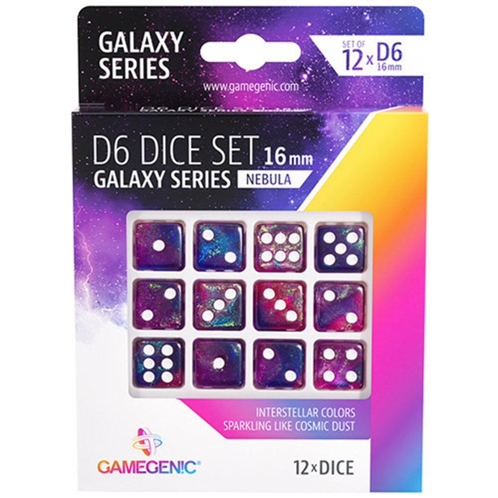 GameGenic GalaxyシリーズD6ダイスセット16mm（12pcs）