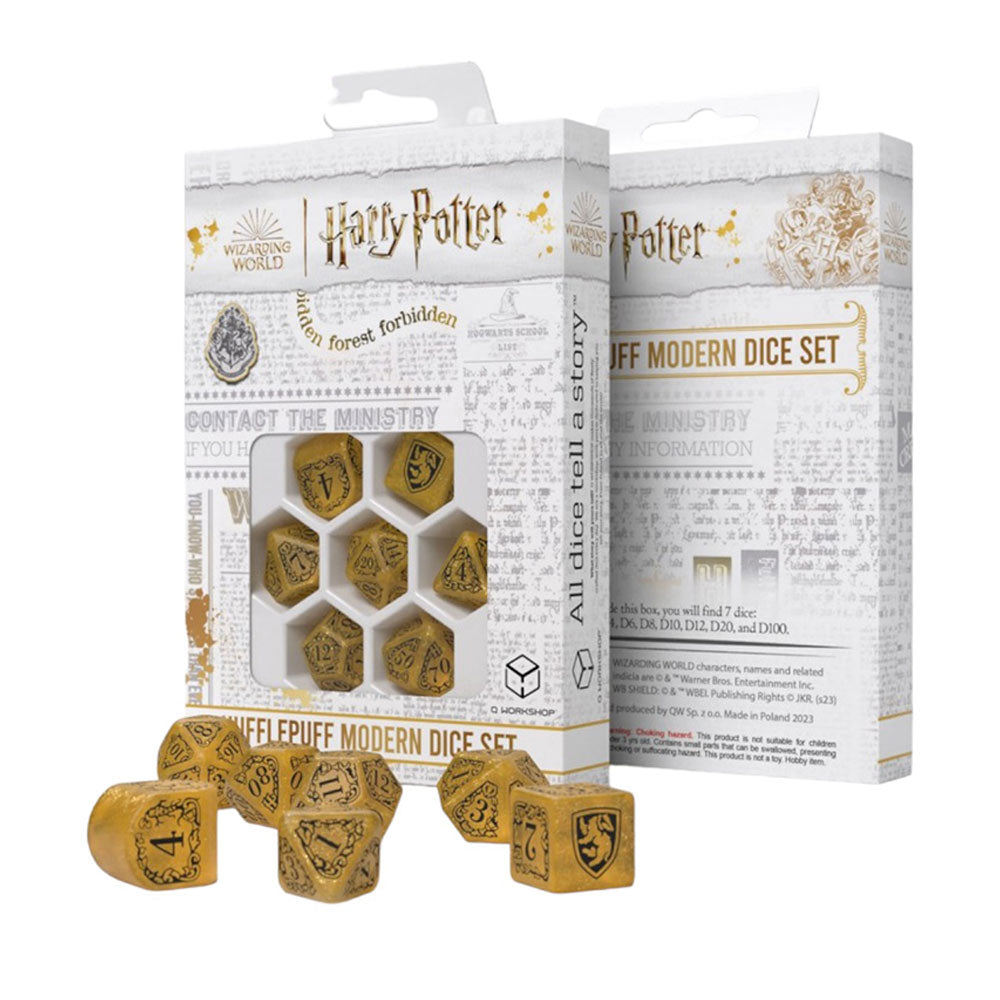 Harry Potter Hufflepuff Set moderno de 7 moririos