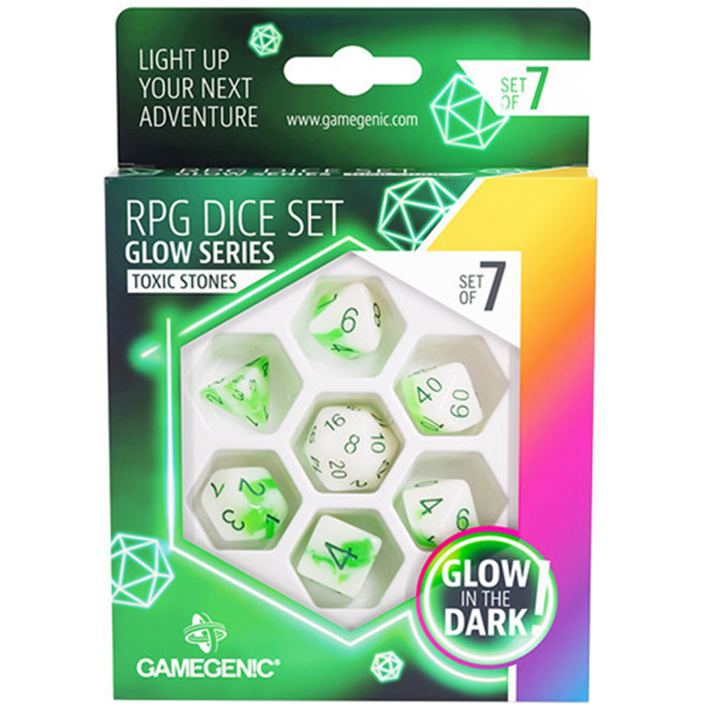 Conjunto de dados da série GameGenic GLOW RPG 7pcs