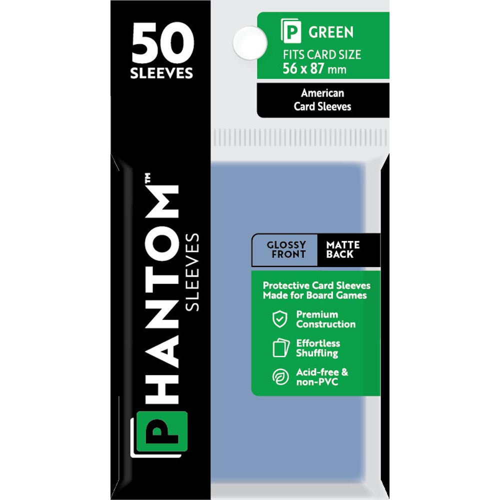 Maniche Green Phantom 50pcs (56x87mm)