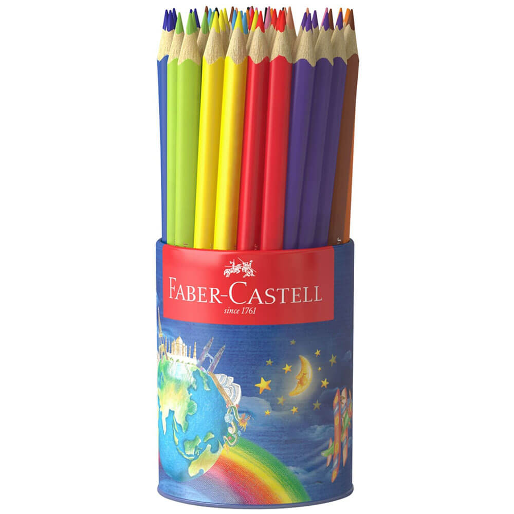 Faber-Castell Junior Triangular Coloured Pencil 50pk