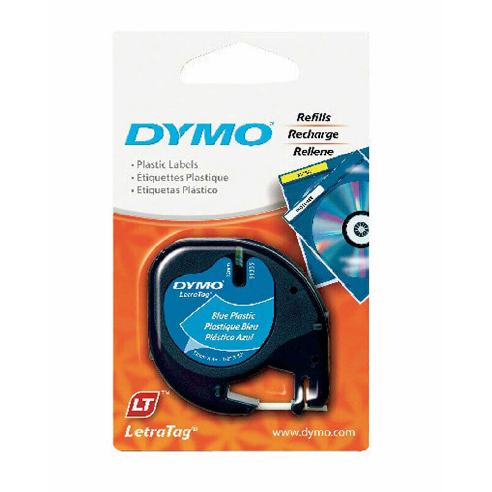 Dymo letra-tag tape label plast